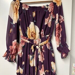 Floral Maxi Dress in Purple by [Brand]